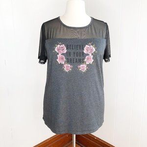 Lane Bryant Believe In Your Dreams Shirt Sz 18/20